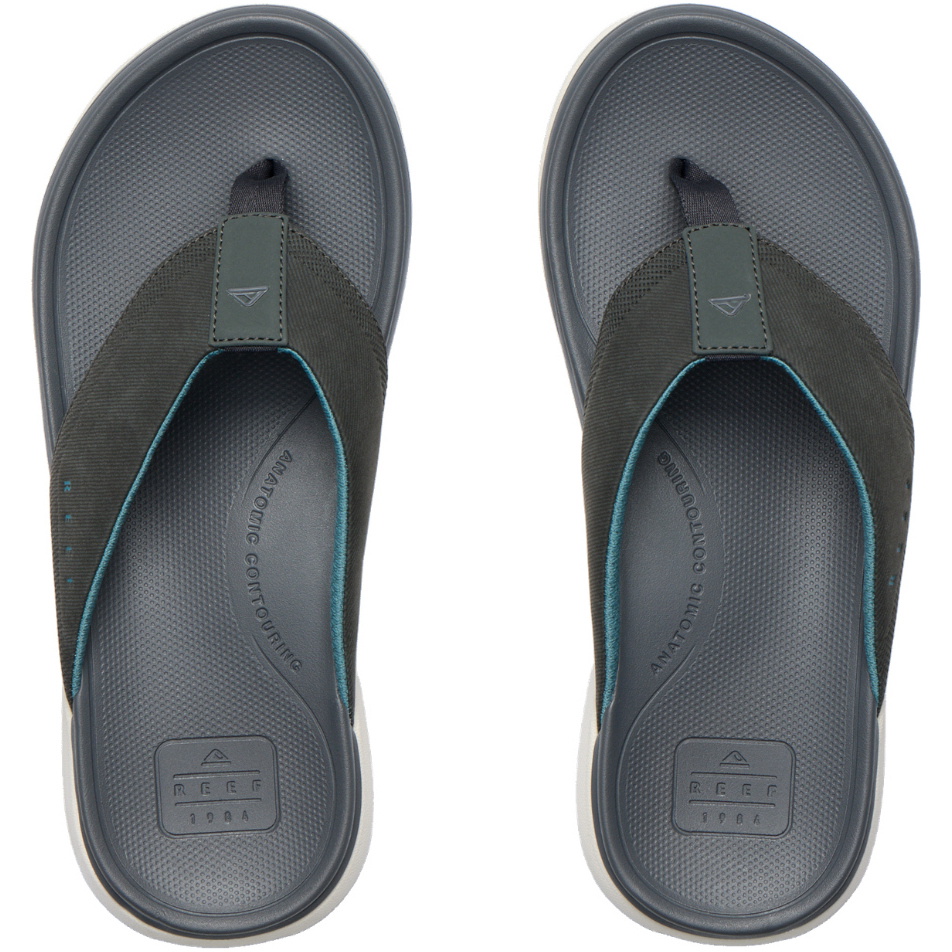 2026 Reef M&auml;nner Cushion Norte Sandalen CJ9047  Grau / Blue / Offwhite